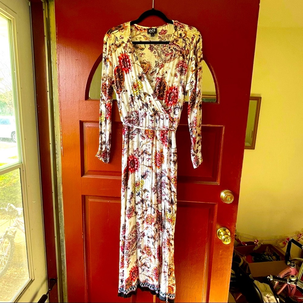 Eci maxi floral bohemian dress